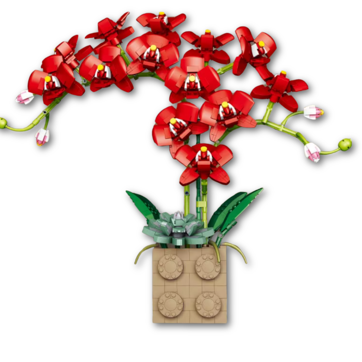 Fleur LEGO Orchidée Rouge