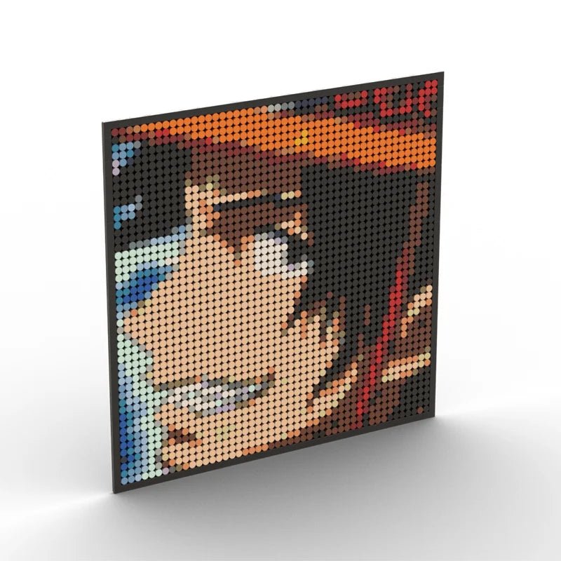 Pixel Art One Piece Ace - CreatiBrick