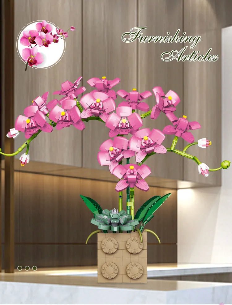 LEGO Fleurs Orchidée Rose - CreatiBrick