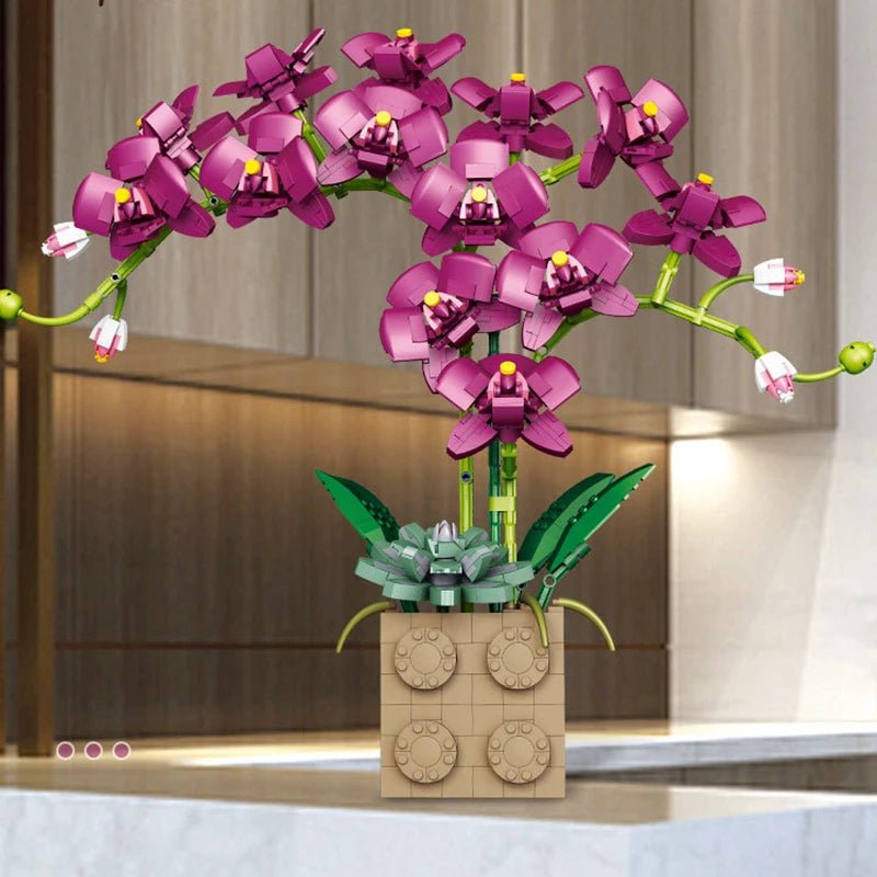 LEGO Fleurs Orchidée Rose - CreatiBrick
