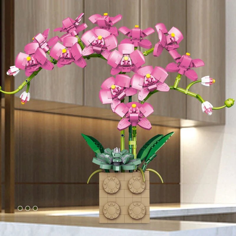 LEGO Fleurs Orchidée Rose - CreatiBrick