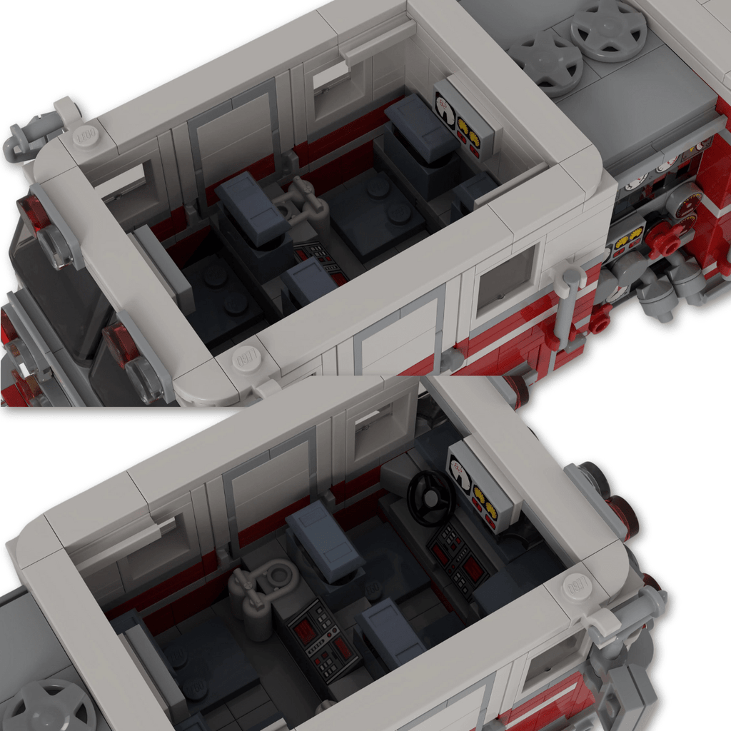 Camion de Pompier en LEGO - CreatiBrick