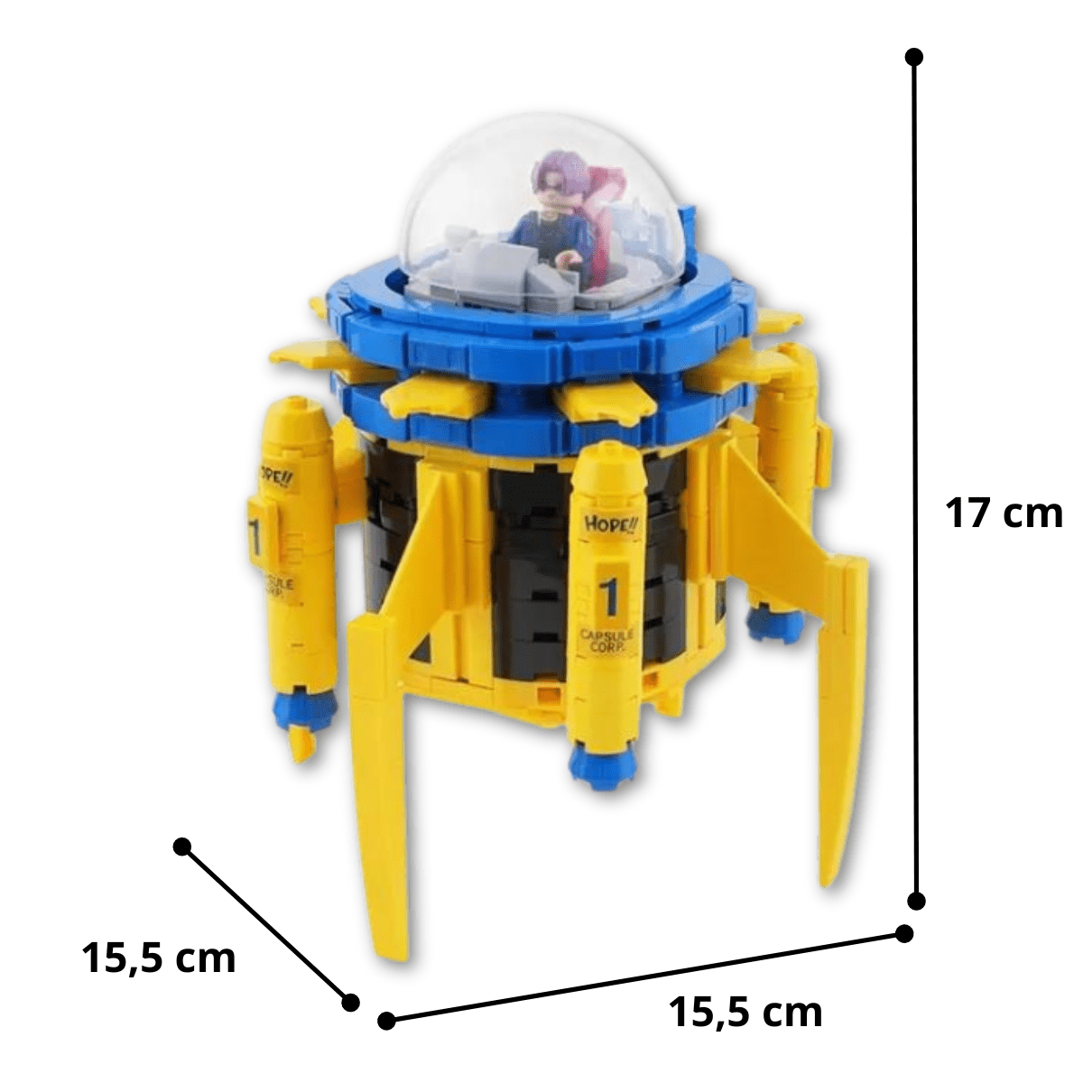 LEGO Dragon Ball Trunks Time Machine - CreatiBrick