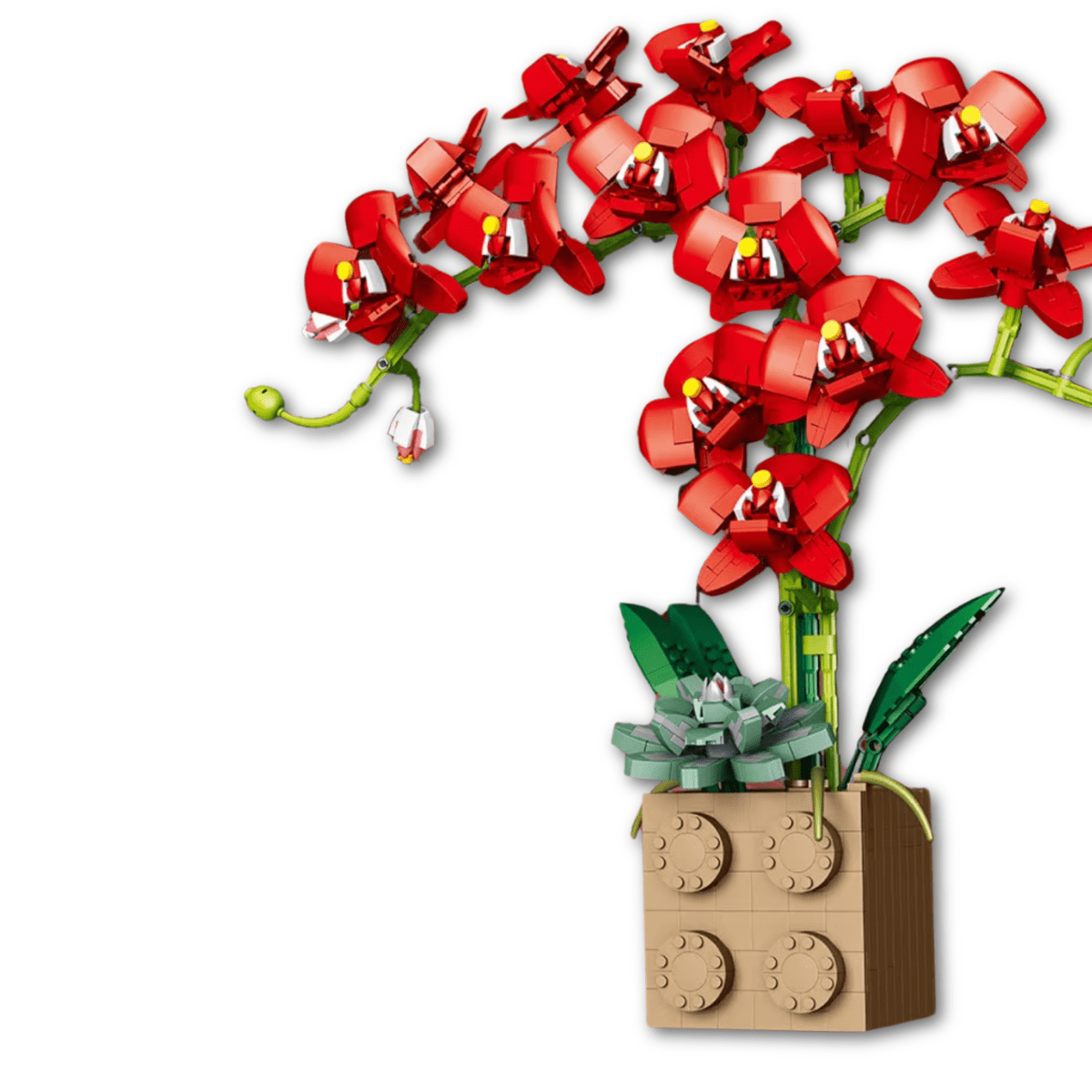Fleur LEGO Orchidée Rouge - CreatiBrick