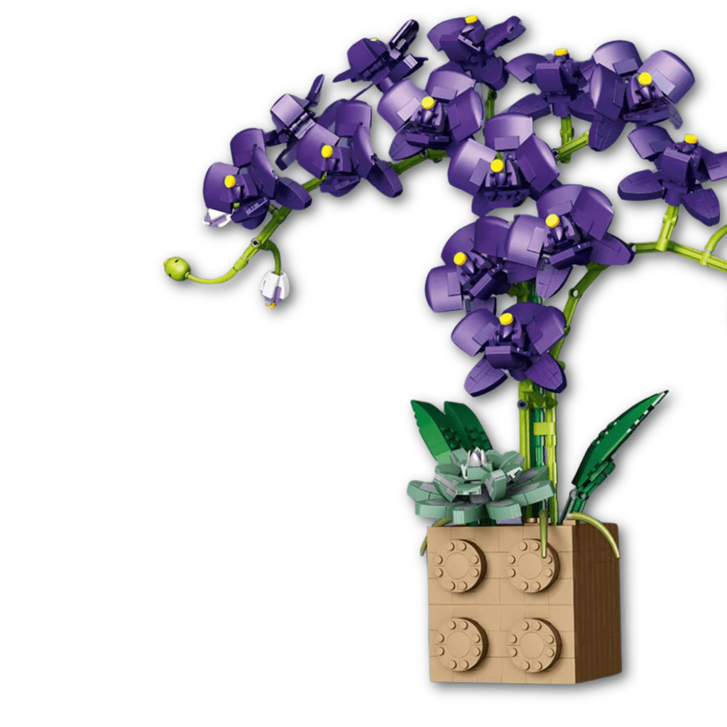 Orchidée en LEGO Violette - CreatiBrick