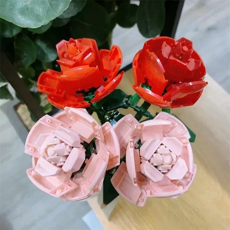 LEGO Bouquet Roses Rouges - CreatiBrick