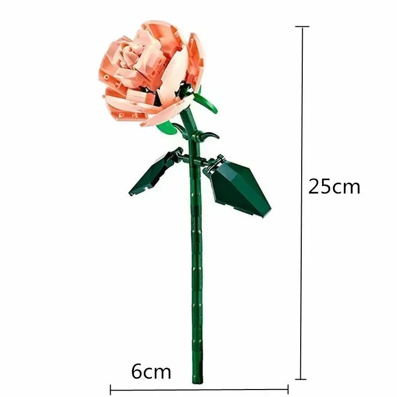 LEGO Bouquet Roses Rose Pâle - CreatiBrick