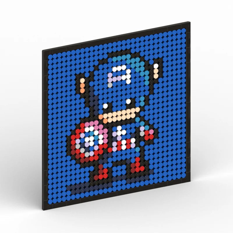 Pixel Art Captain America