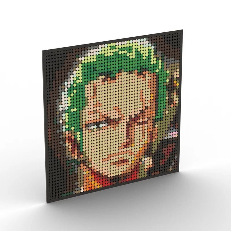 Pixel Art One Piece Zoro - CreatiBrick