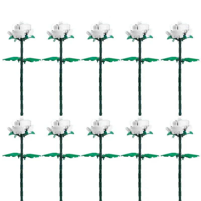 LEGO Bouquet Roses Blanches - CreatiBrick