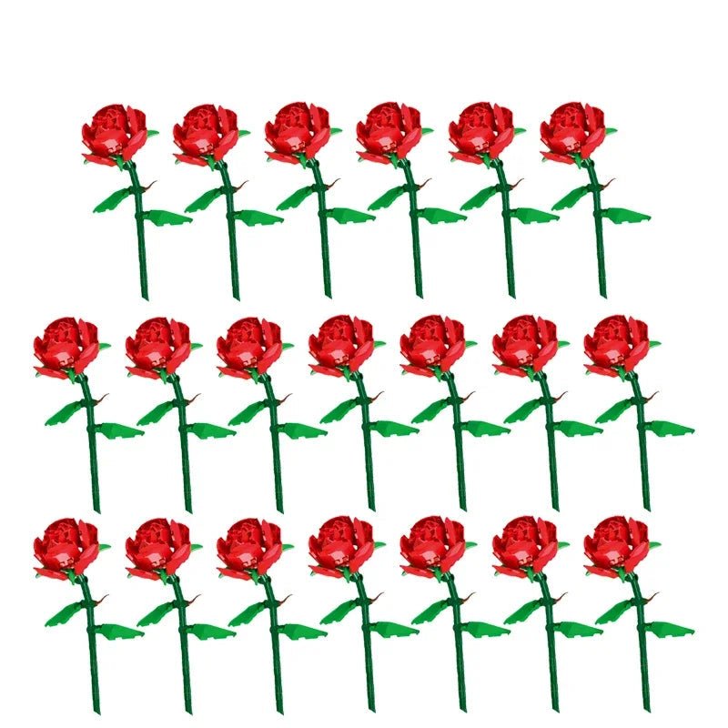 LEGO Bouquet Roses Rouges - CreatiBrick