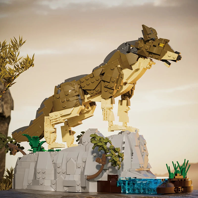 Le loup se monte une seule fois et garde sa posture, à installer plutôt en hauteur