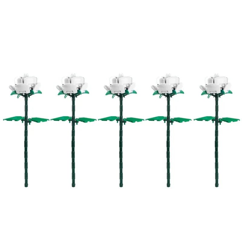 LEGO Bouquet Roses Blanches - CreatiBrick