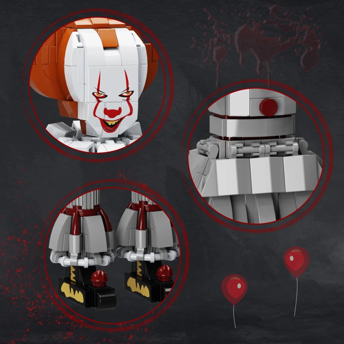 Figurine à Construire Pennywise - CreatiBrick
