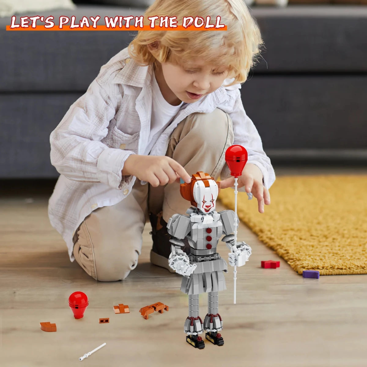 Figurine à Construire Pennywise - CreatiBrick