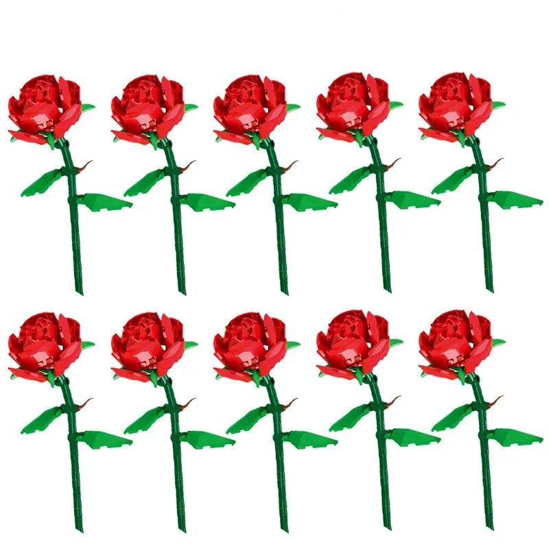 LEGO Bouquet Roses Rouges - CreatiBrick