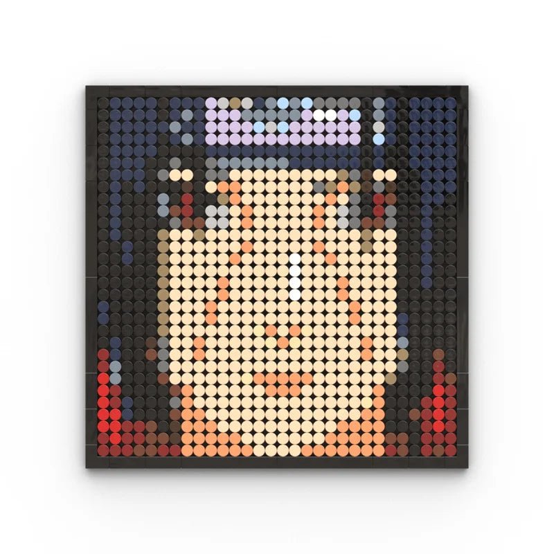 Pixel Art Naruto Itachi Uchiwa - CreatiBrick