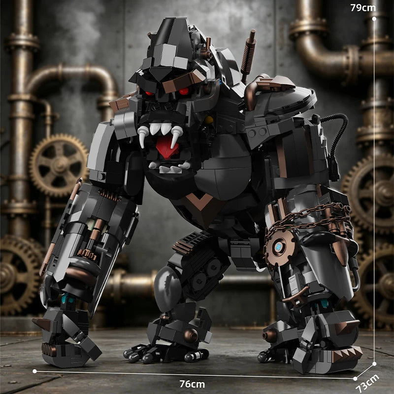 Machine à forme de primate montée en 1 414 pièces standard, sans pile ni câble