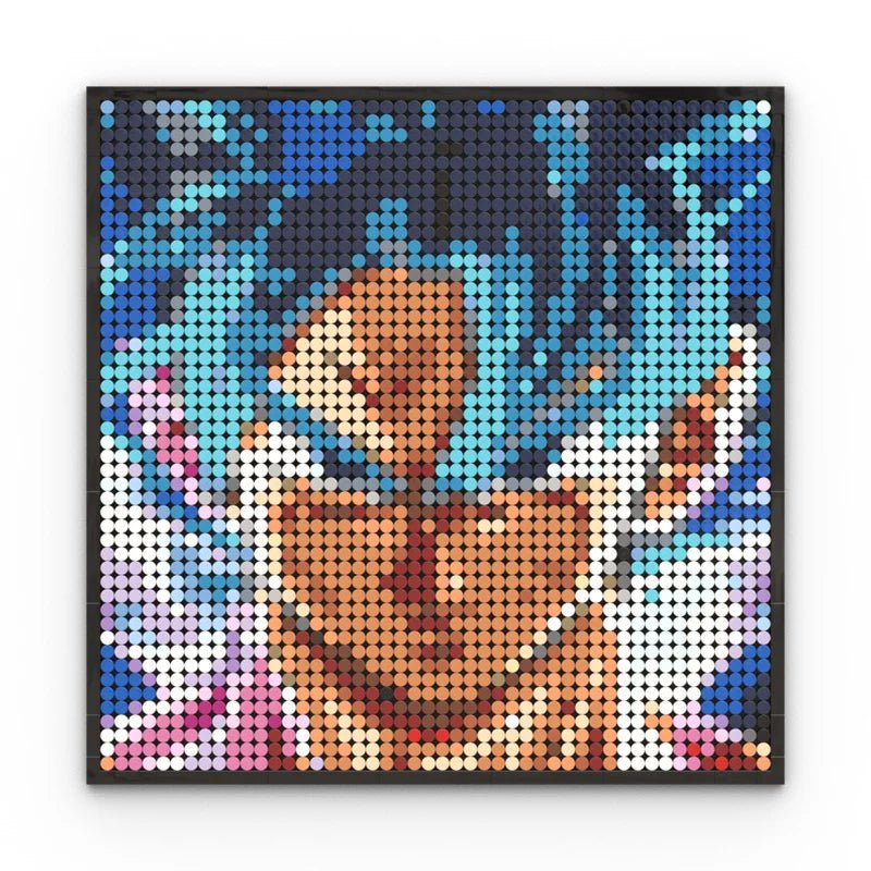 Pixel Art Dragon Ball Goku - CreatiBrick
