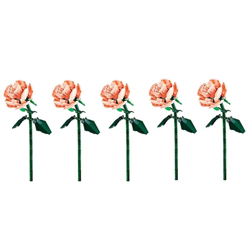 LEGO Bouquet Roses Rose Pâle - CreatiBrick