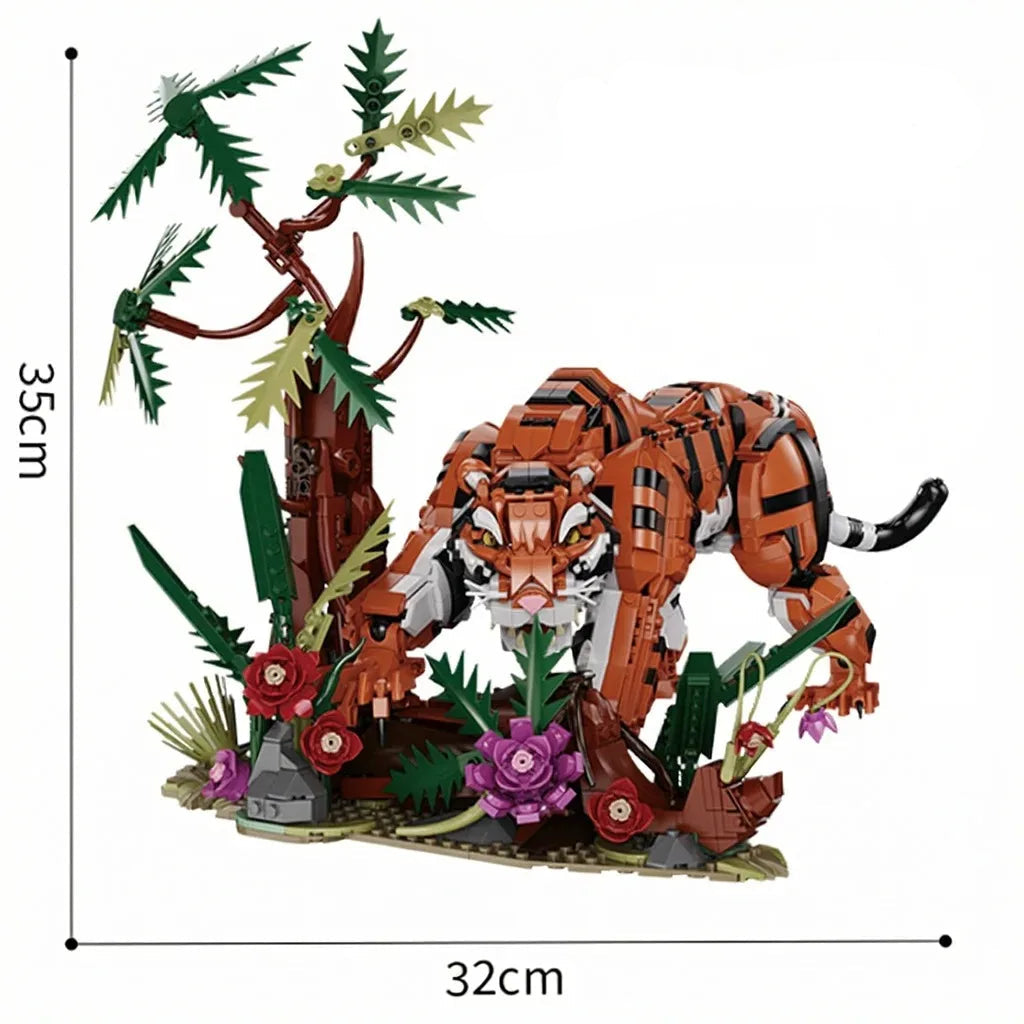 Tête, pattes et queue s'articulent, et les branches se plient pour composer la scène à sa guise