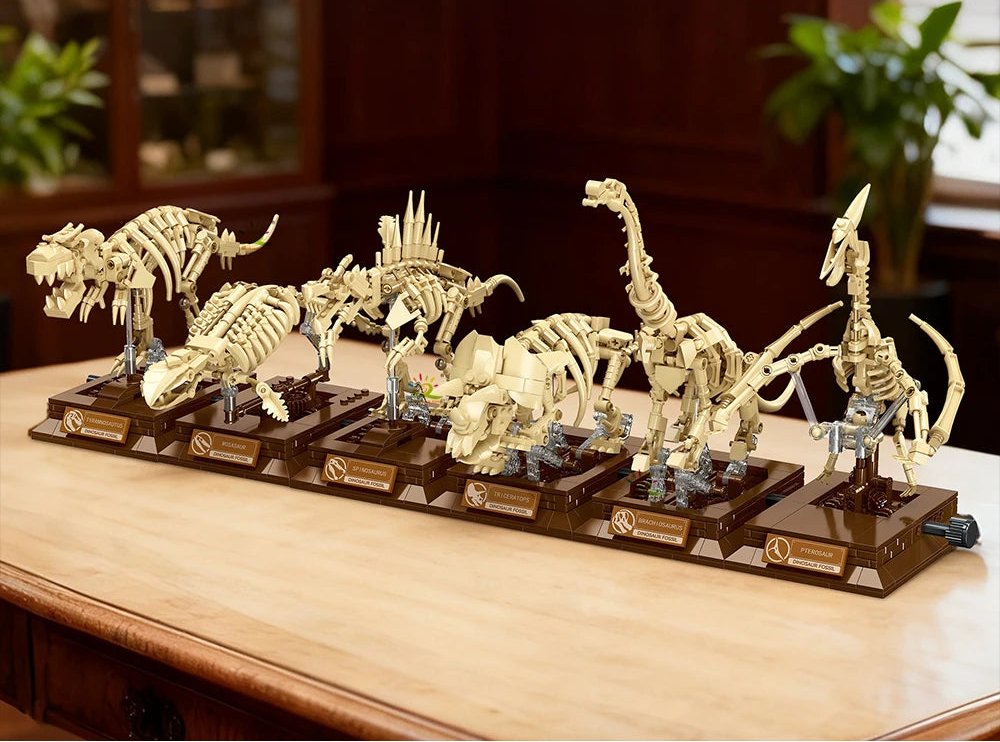 Le tyrannosaure, l'un des six squelettes que l'on choisit au moment de la commande
