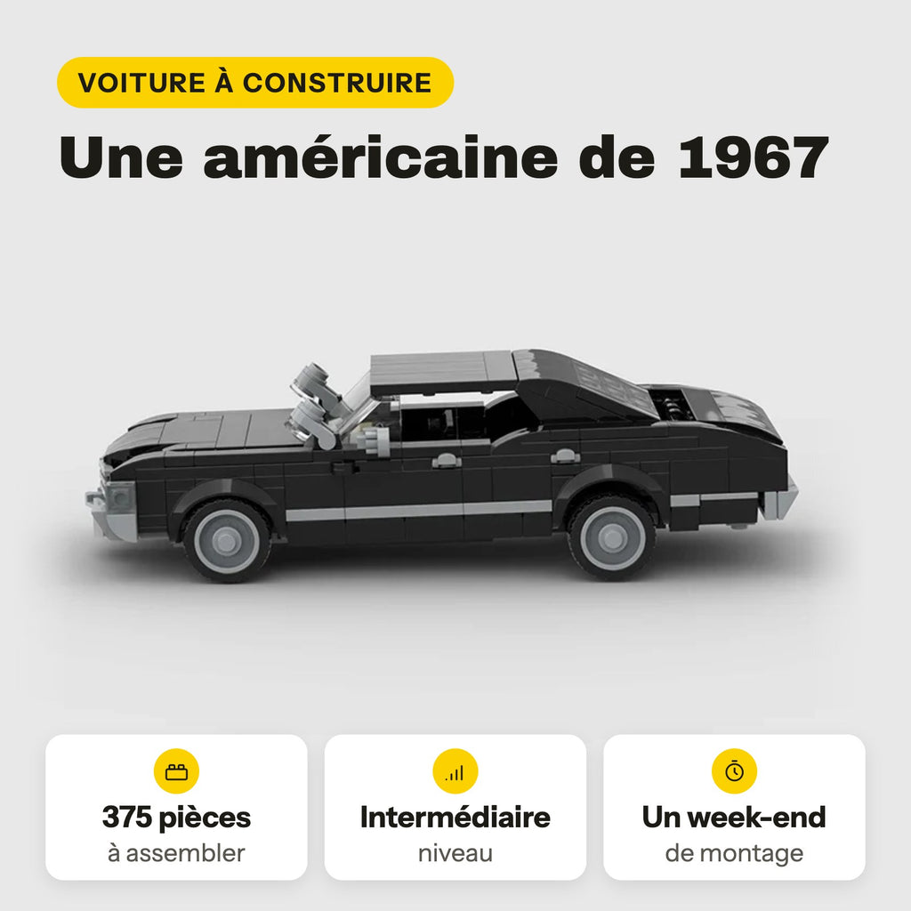 Chevrolet Impala 1967 LEGO, 375 pièces, niveau intermédiaire, un week-end de montage