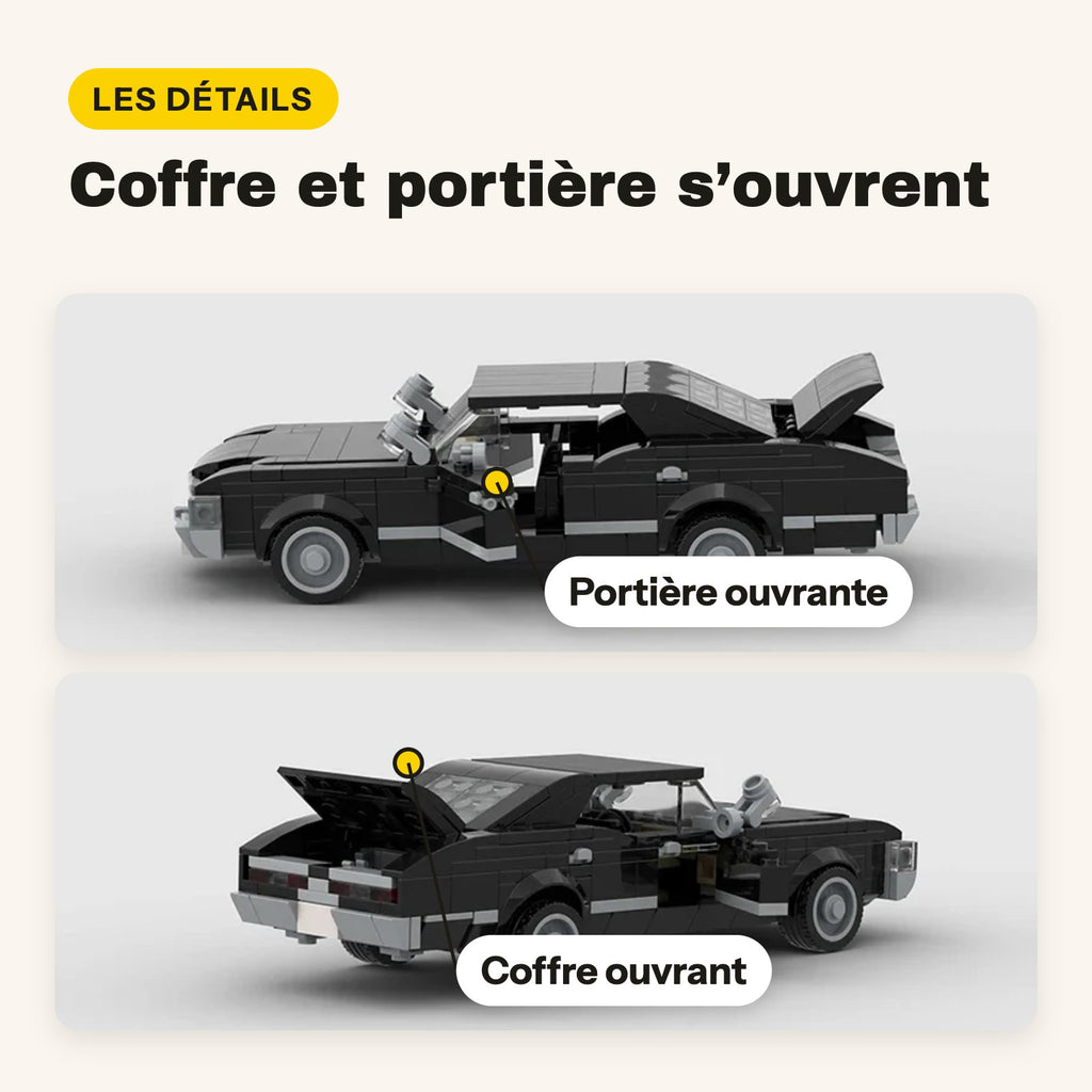 Chevrolet Impala 1967 LEGO, portière et coffre ouvrants