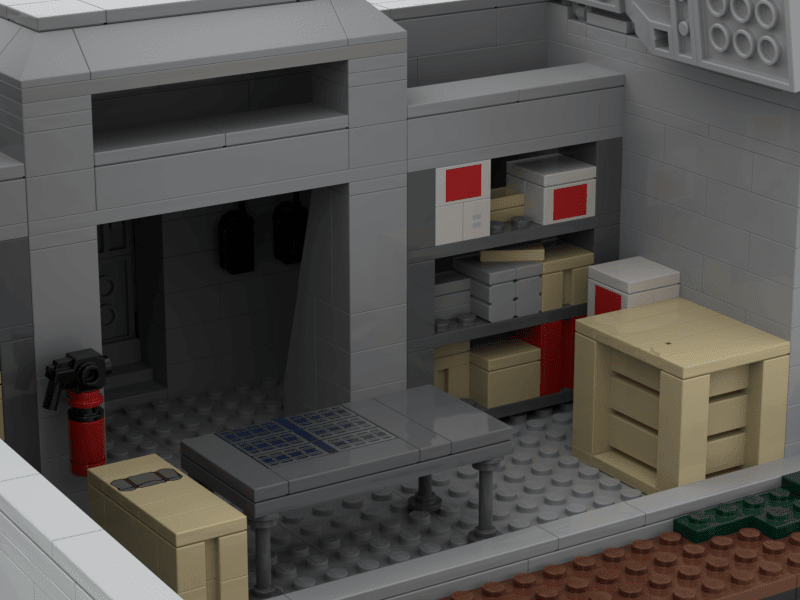 Diorama Jurassic Park LEGO Bunker - CreatiBrick