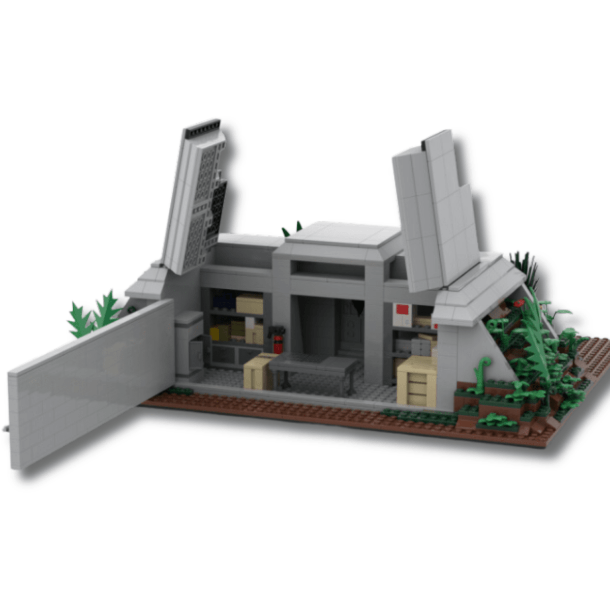 Diorama Jurassic Park LEGO Bunker - CreatiBrick