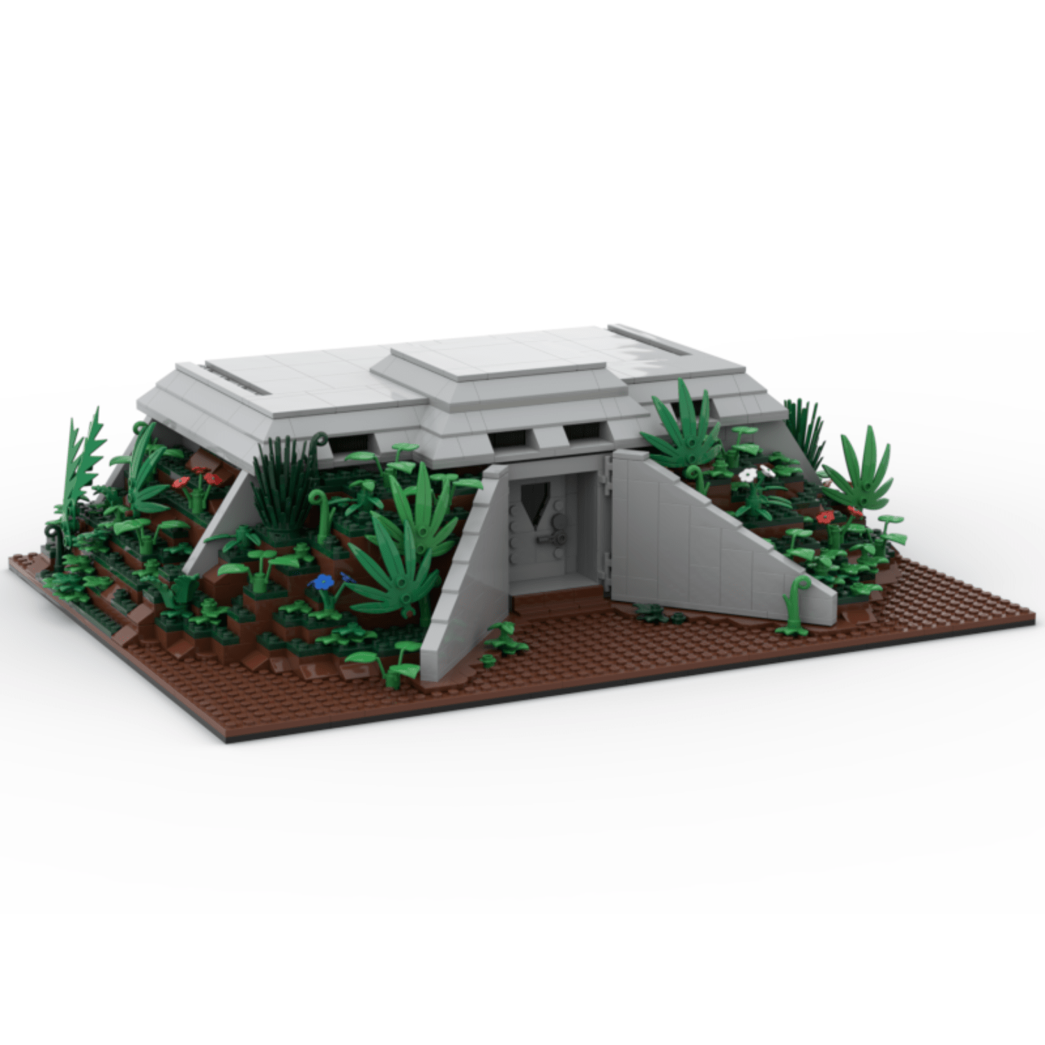 Diorama LEGO Jurassic Park Bunker