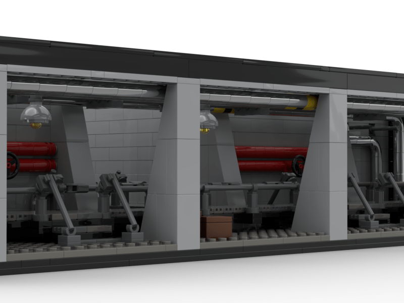 Diorama Compatible LEGO Jurassic Park Centrale