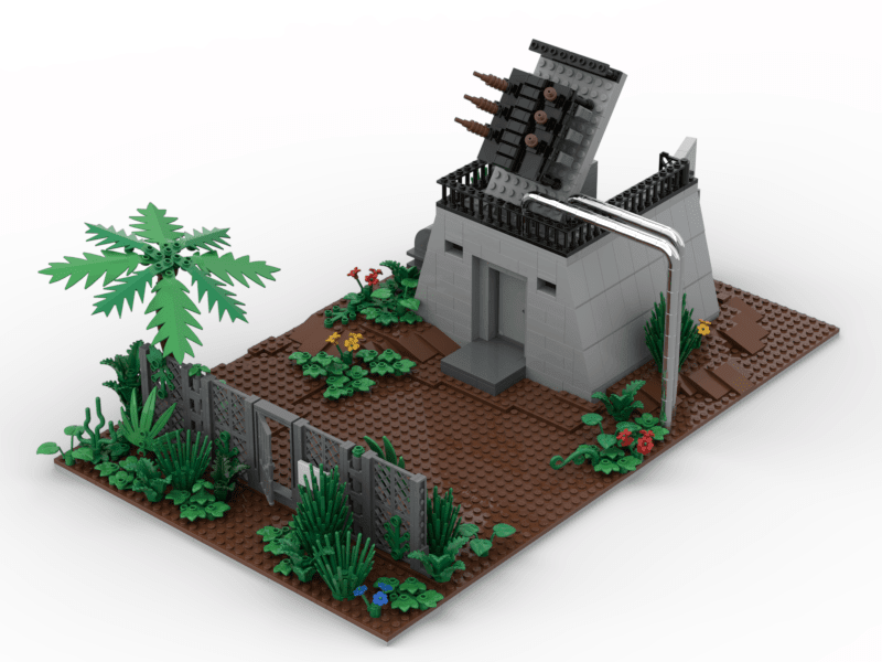 Diorama Compatible LEGO Jurassic Park Centrale - CreatiBrick