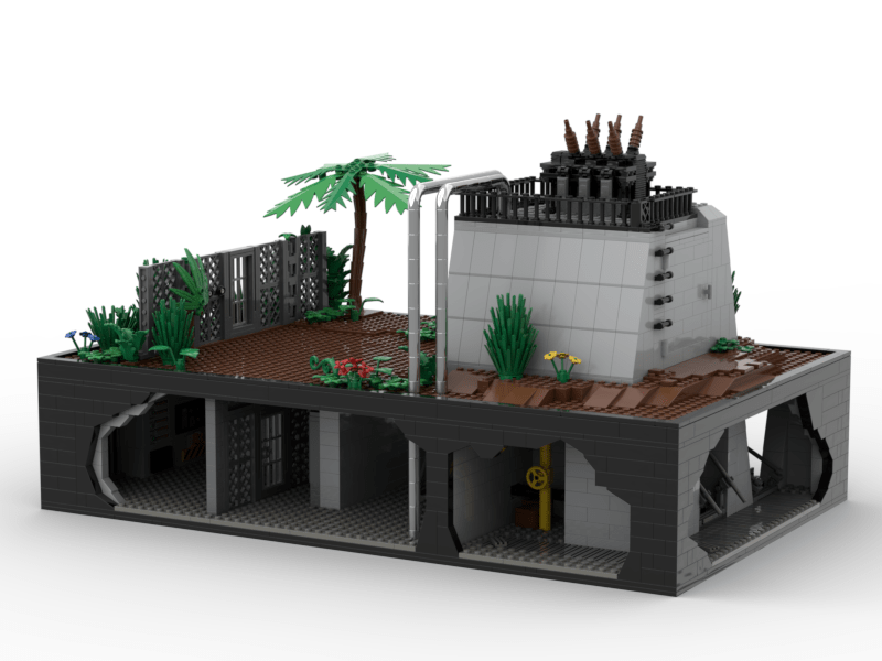 Diorama LEGO Jurassic Park Centrale
