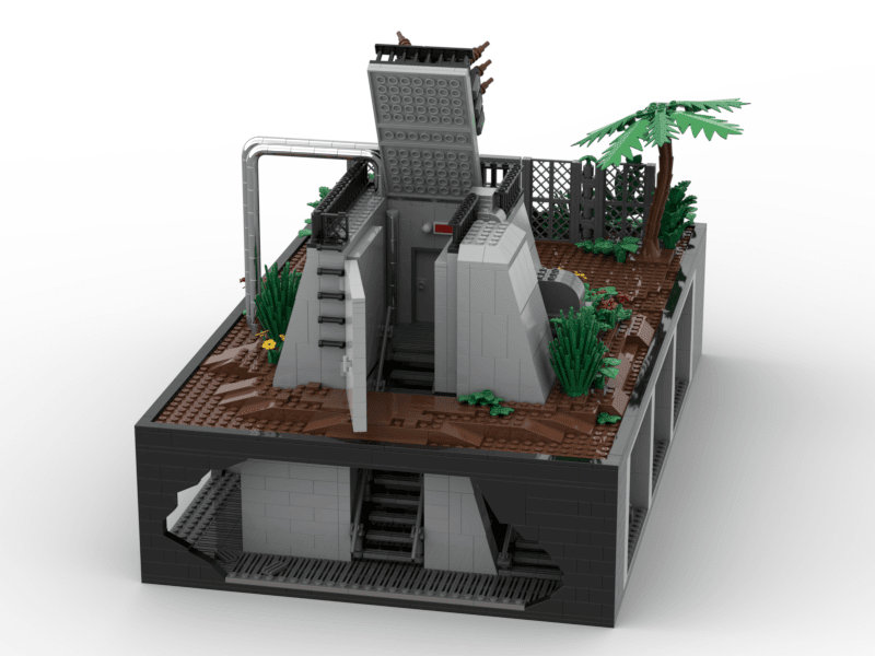 Diorama Compatible LEGO Jurassic Park Centrale - CreatiBrick
