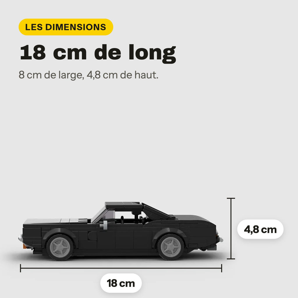 LEGO Dodge Charger 1969 negro para construir