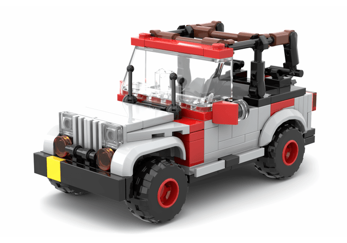 Jurassic Park LEGO Diorama Helipad - CreatiBrick