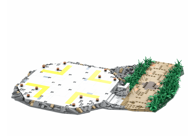 Jurassic Park LEGO Diorama Helipad