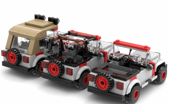 Jurassic Park LEGO Diorama Helipad - CreatiBrick