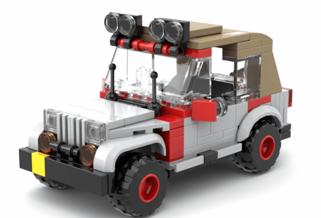 Jurassic Park LEGO Diorama Helipad - CreatiBrick