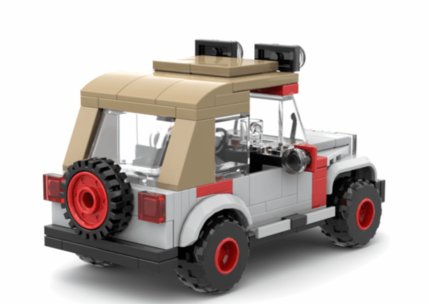 Jurassic Park LEGO Diorama Helipad - CreatiBrick