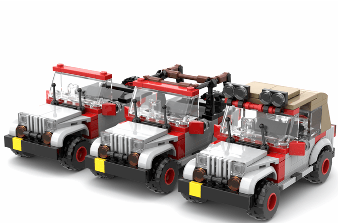Jurassic Park LEGO Diorama Helipad - CreatiBrick