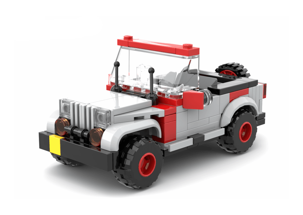 Jurassic Park LEGO Diorama Helipad - CreatiBrick