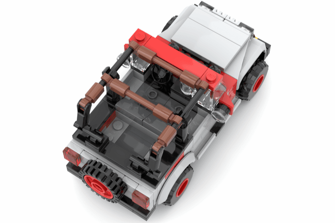 Jurassic Park LEGO Diorama Helipad - CreatiBrick
