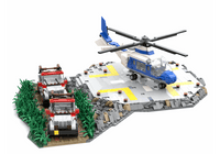 Jurassic Park LEGO Diorama Helipad - CreatiBrick