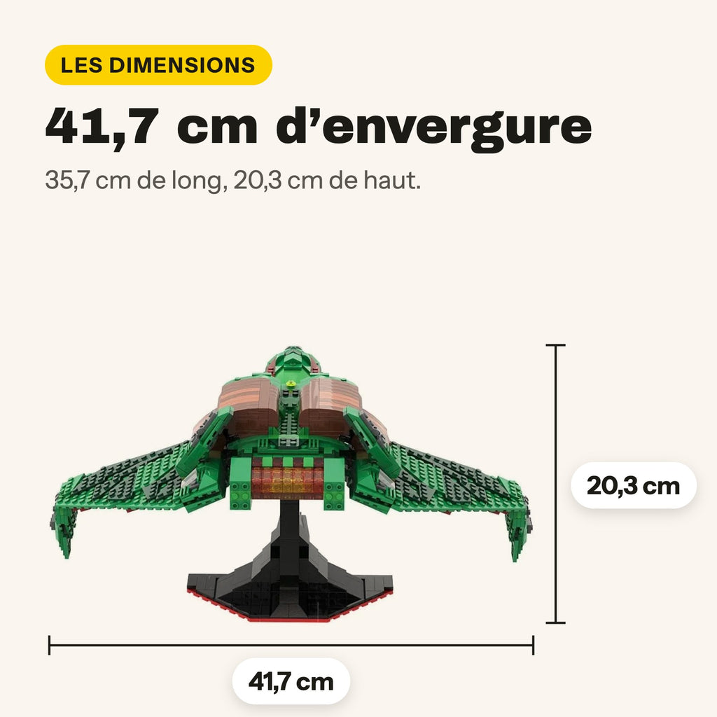 Nave Klingon de Star Trek para construir, 41,7 cm de envergadura