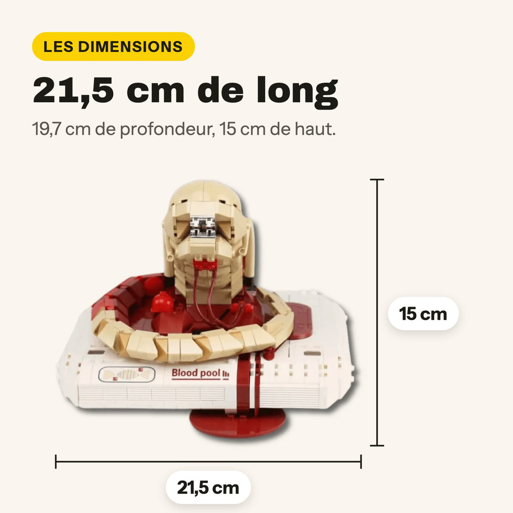 Medidas del chestburster de Alien compatible con LEGO