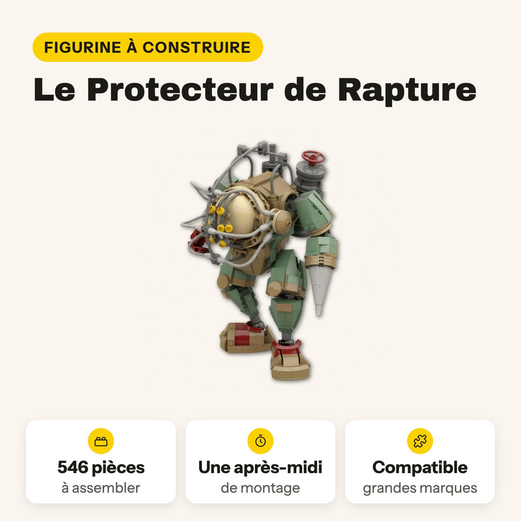 Big Daddy de BioShock para construir, 546 piezas compatibles con LEGO