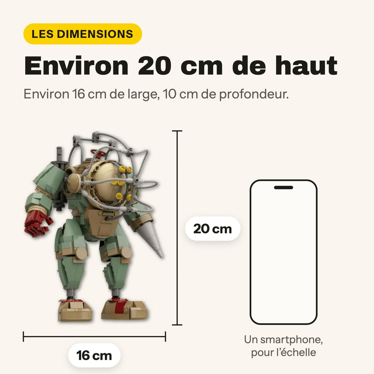 Big Daddy de BioShock de ladrillos, de pie
