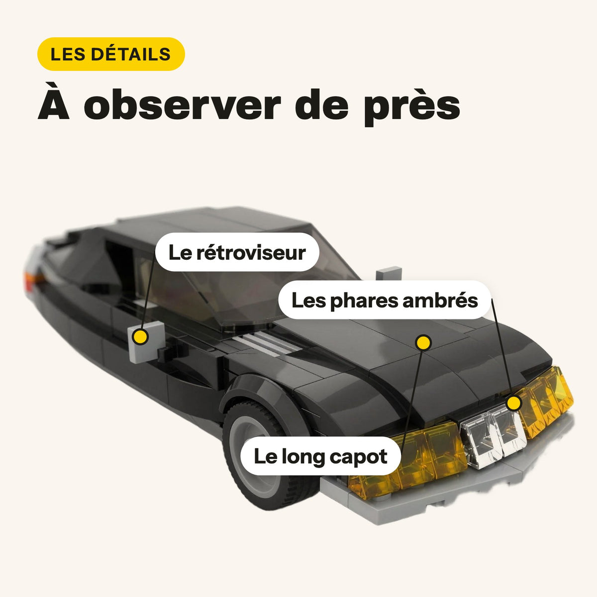 LEGO Citroën SM negro para construir